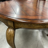 Hooker Round Table, 1 Leaf and 4 Chairs