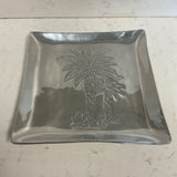 Large Pewter Palm Tray