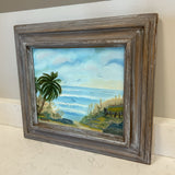 Beach Framed Oil