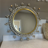 Round Gold Mirror