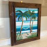 Custom South Carolina Beach Fabric Art (R)