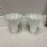 Pair of Milk Glass Vases