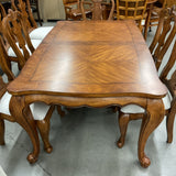 Dining Table with 8 Chairs and 2 Leaves