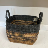 Black & Brown Woven Basket