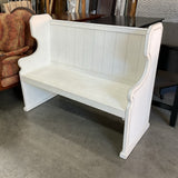 Distressed White Bench