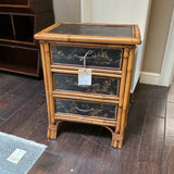 Bamboo Chinoiserie End Table