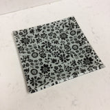 Black and White Square Plate