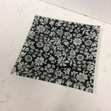 Black and White Square Plate